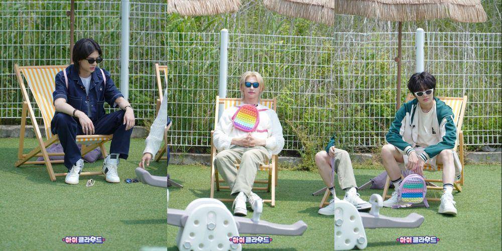 potret Hyunjin, Felix, dan I.N (Stray Kids) di The Return of Superman: Baby Cloud (twitter.com/kbs_super)