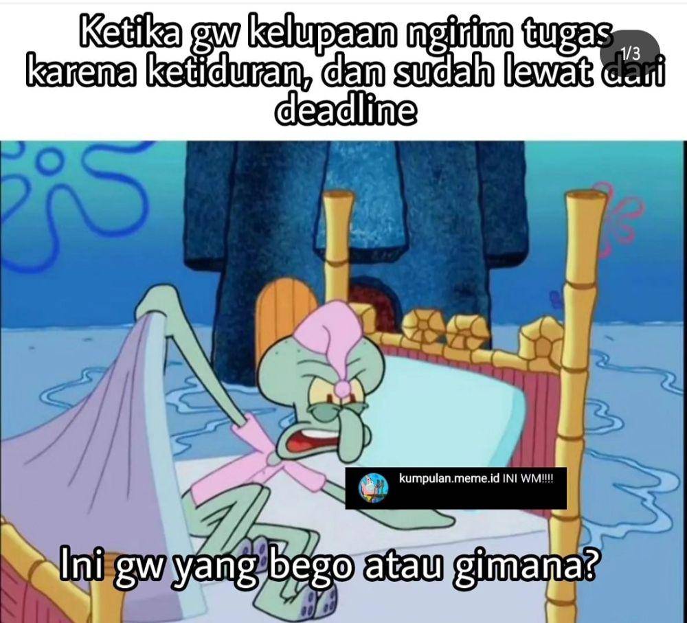 meme kebangun tengah malam nyalahin orang (instagram.com/kumpulan.meme.id)
