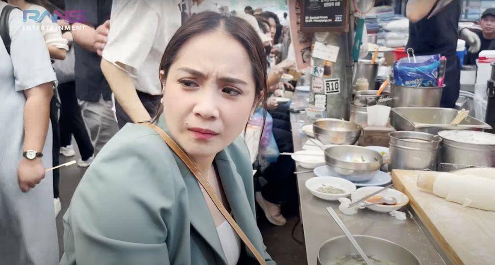 momen Nagita mencoba mi viral di Korea Selatan (youtube.com/RANS Entertainment)