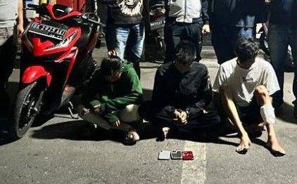 Pelaku pencurian motor dengan kekerasan ditangkap Polres Binjai (Dok.Istimewa)
