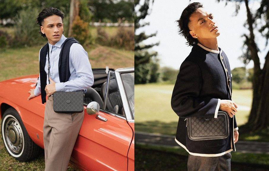 7 Potret Jefri Nichol saat Jadi Model Tas Gucci, Auranya Beda!