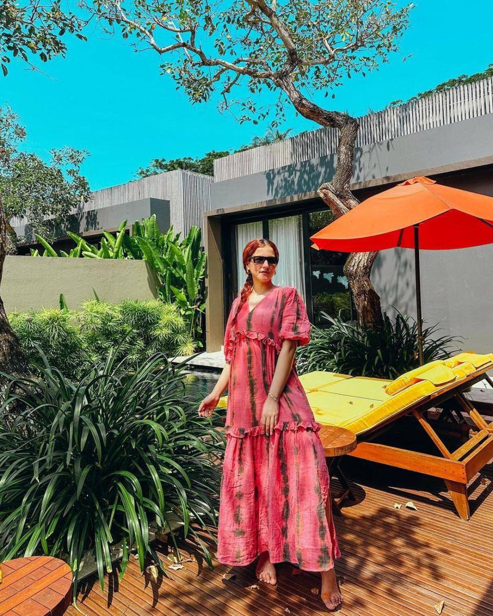 OOTD rambut merah ala Tasya Farasya (instagram.com/tasyafarasya)