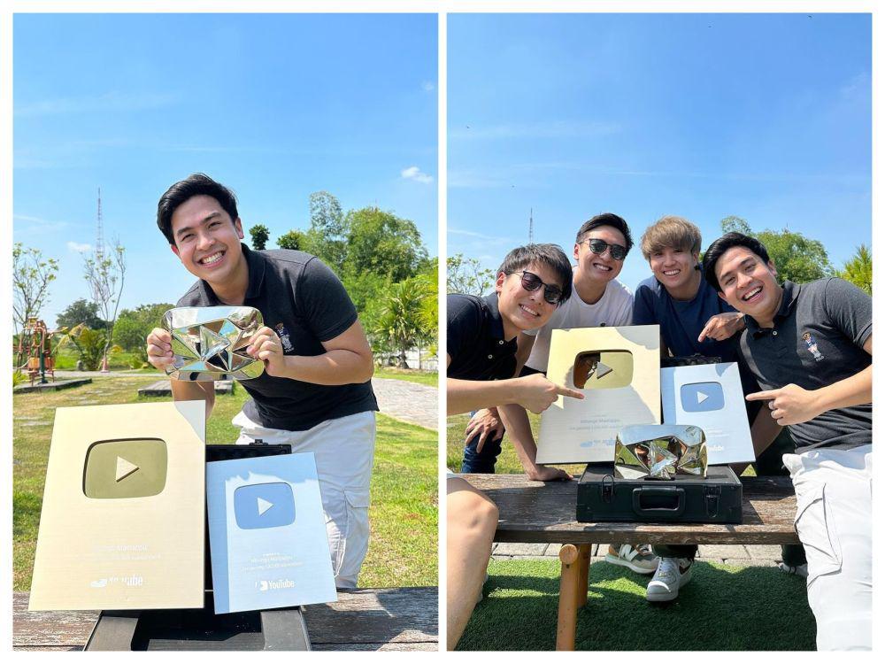 7 Potret Jerome Polin Pamer Diamond Play Button, Bareng Waseda Boys!