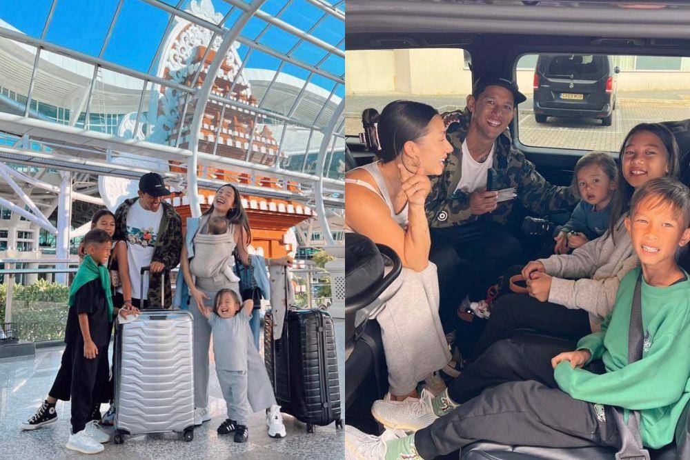 momen perjalanan liburan keluarga Jennifer Bachdim dan Irfan Bachdim (instagram.com/jenniferbachdim)
