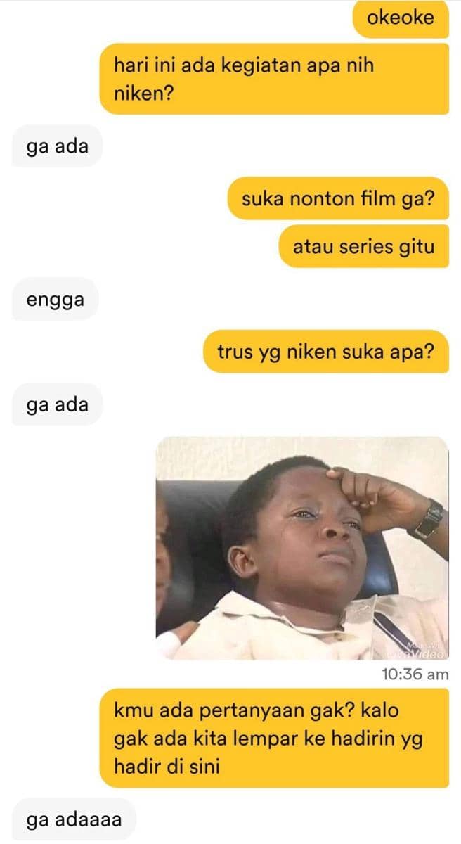 Chat lucu warganet (twitter.com/bumblesupremacy)