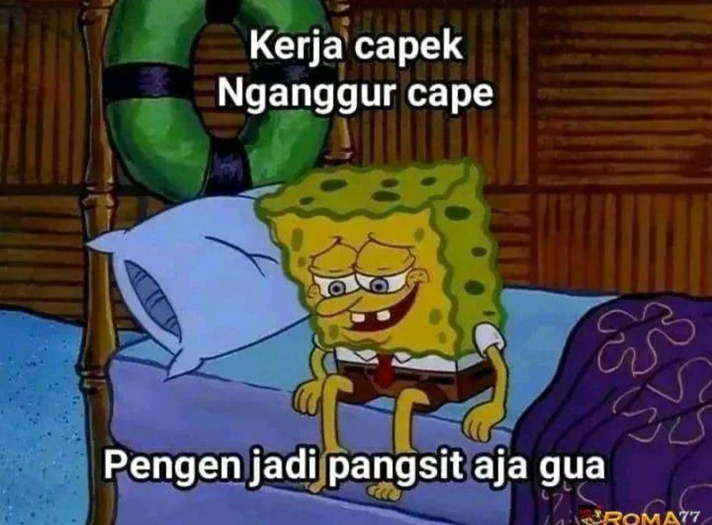 meme melamun saat bangun tidur (instagram.com/shitpost.indonesiaa)