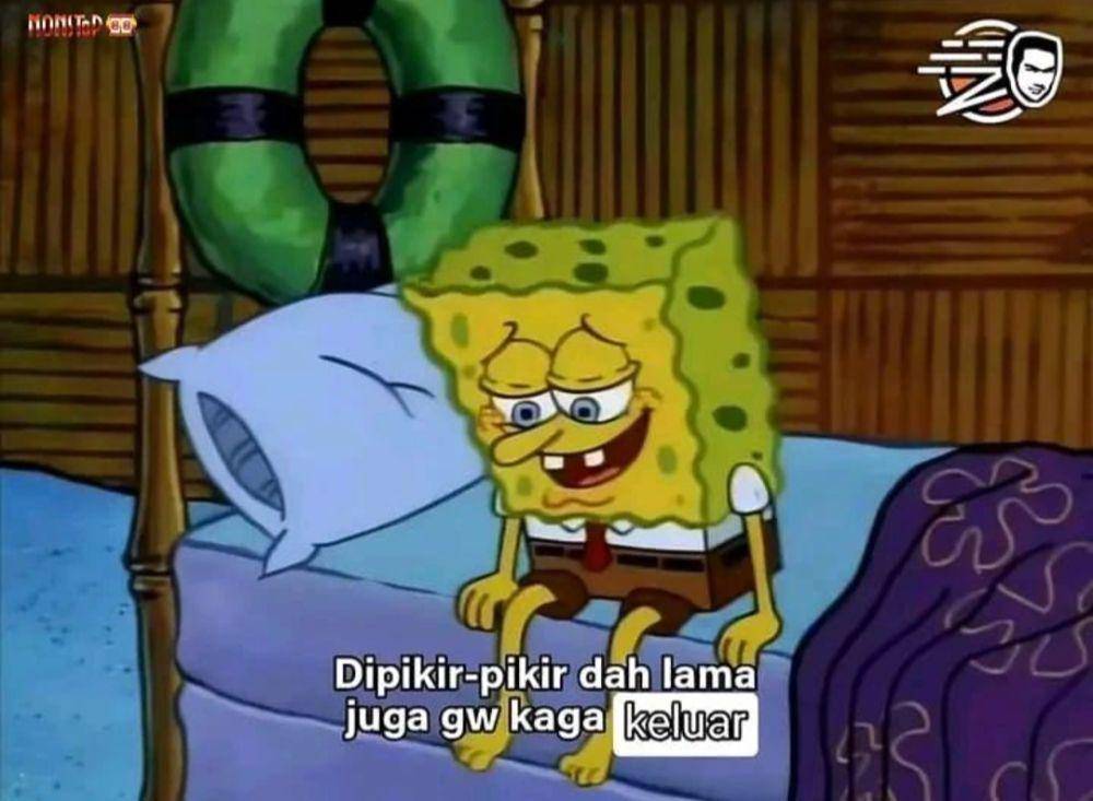 meme melamun saat bangun tidur (instagram.com/shitpost.indonesiaa)
