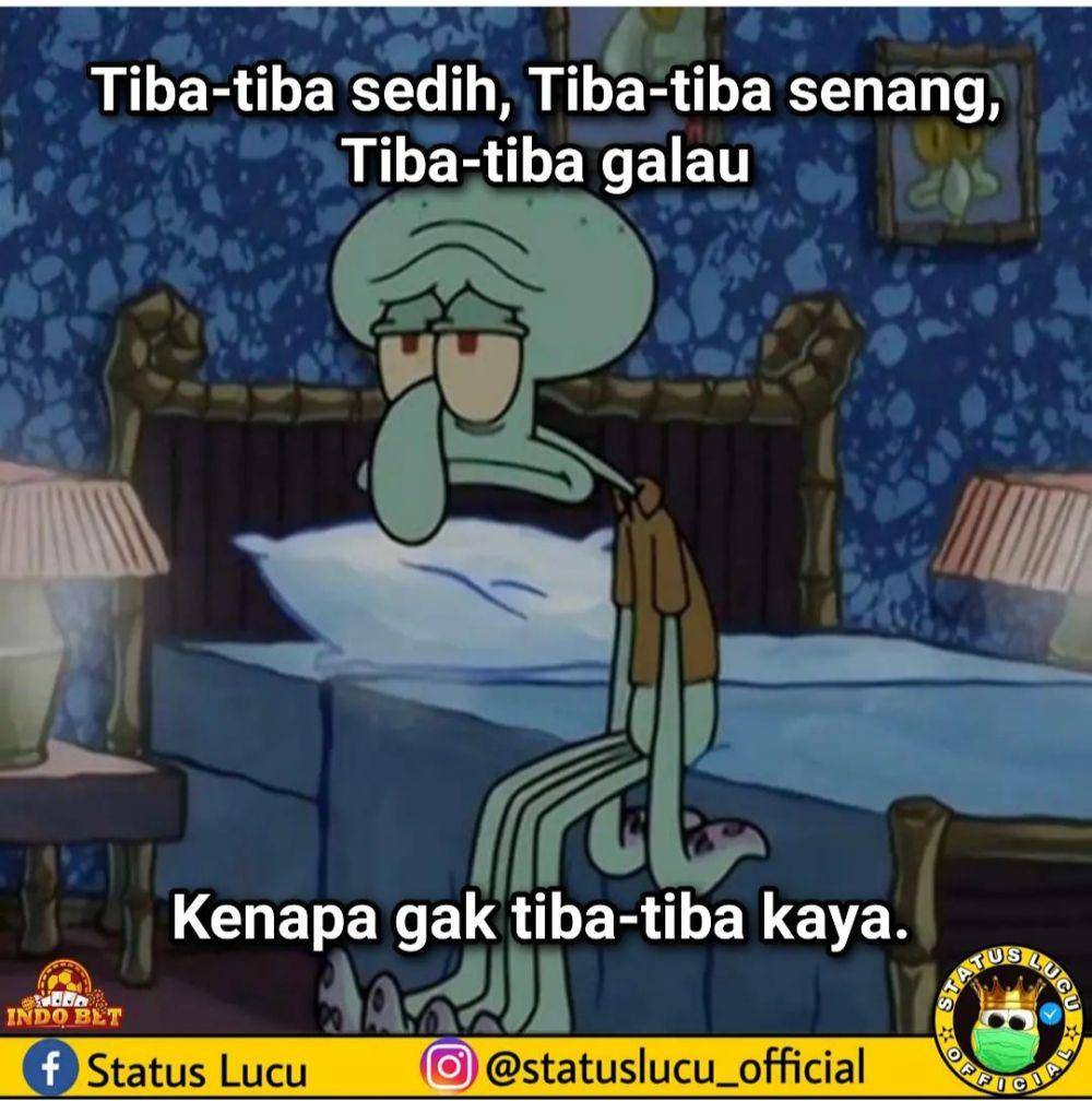 meme melamun saat bangun tidur (instagram.com/statuslucu_official)