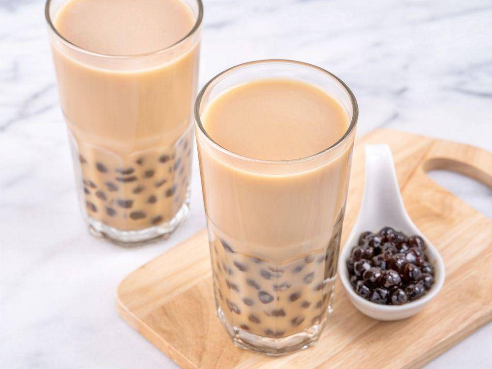 ilustrasi roasted milk tea ala chatime (vecteezy.com/romiximage)