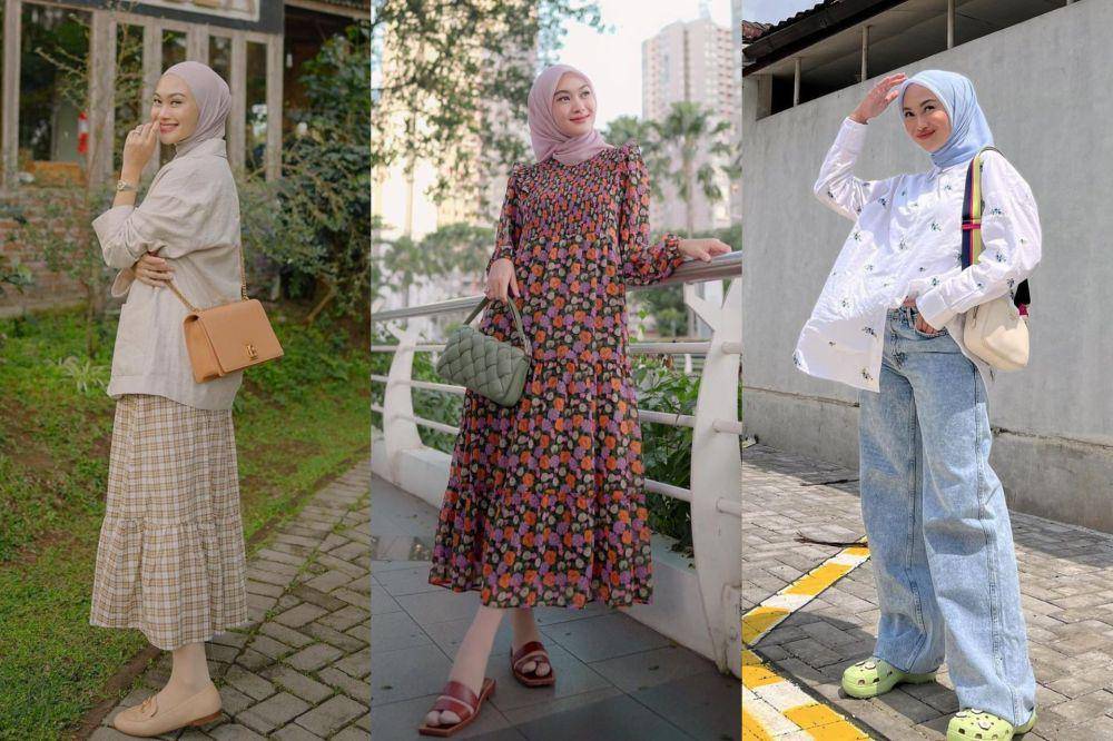 outfit hijab daily ala Indah Nada Puspita (instagram.com/indahnadapuspita)