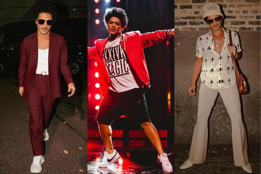 9 Inspirasi OOTD Kasual ala Bruno Mars, Cool Setiap Saat!