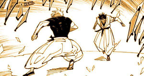 Gojo mengaktifkan teknik Simple Domain ( Dok. Mangaplus / Jujutsu Kaisen )