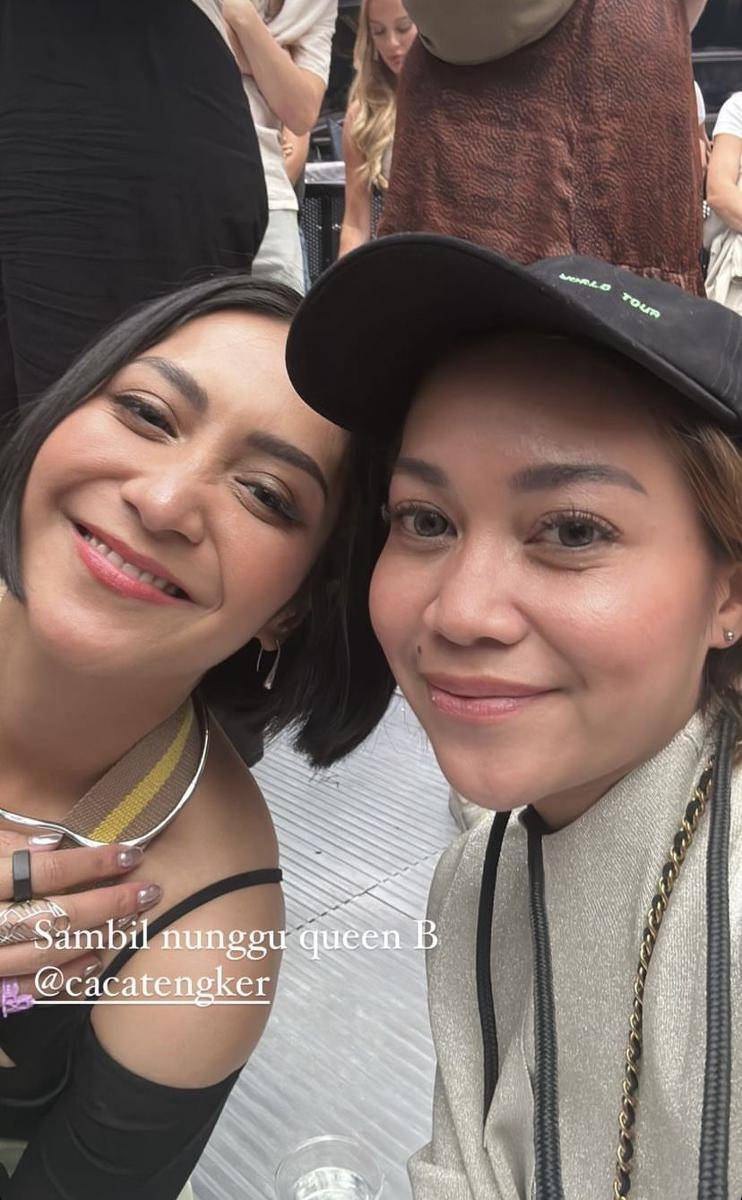 potret Caca Tengker nonton konser Beyonce (Instagram.com/tashyanarashya)