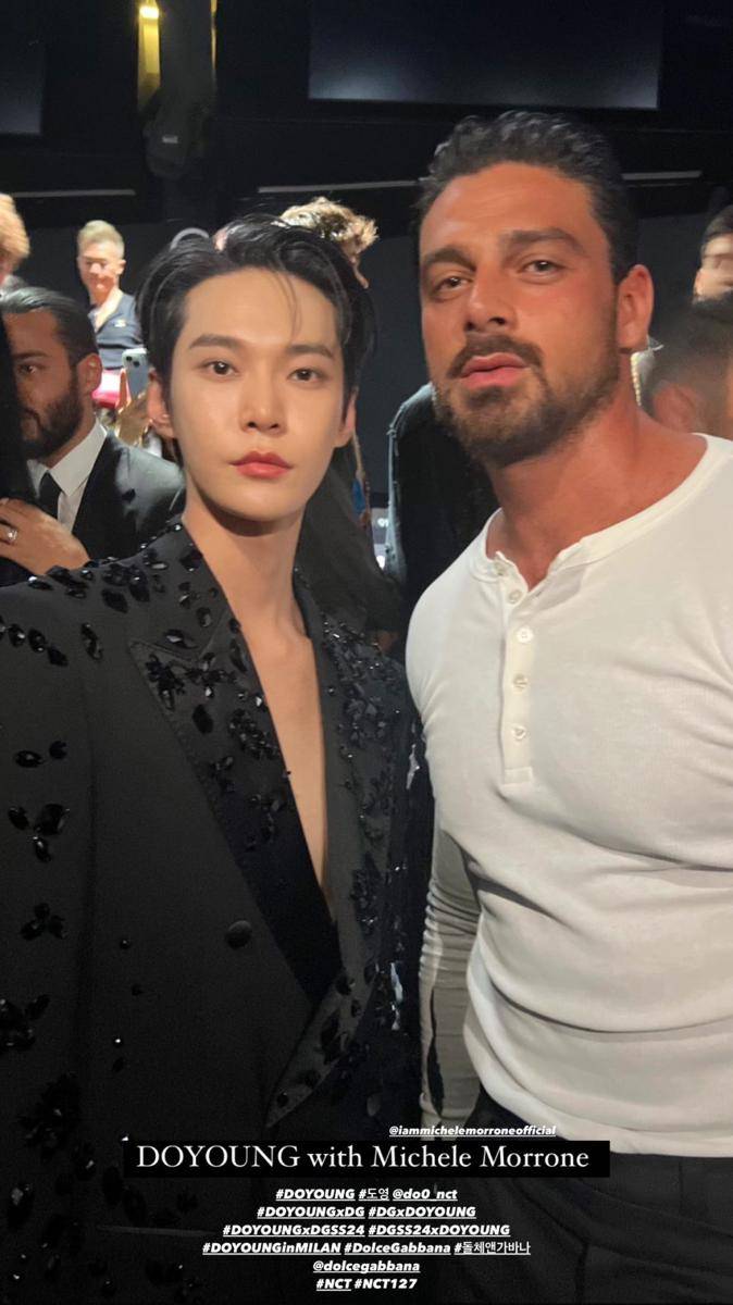 Doyoung dan Michele Morrone (instagram.com/nct)
