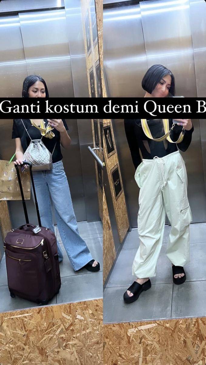 potret Caca Tengker nonton konser Beyonce (Instagram.com/cacatengker)