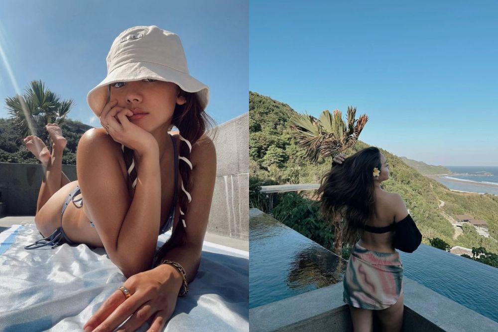 9 Potret Jasmine Nadiko Liburan di Lombok, Gayanya Jadi Sorotan!