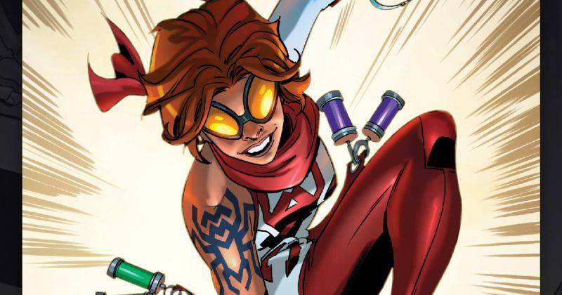 Aña Corazón sebagai Araña. (marvel.com/Spider-Verse Unlimited Infinity Comic)