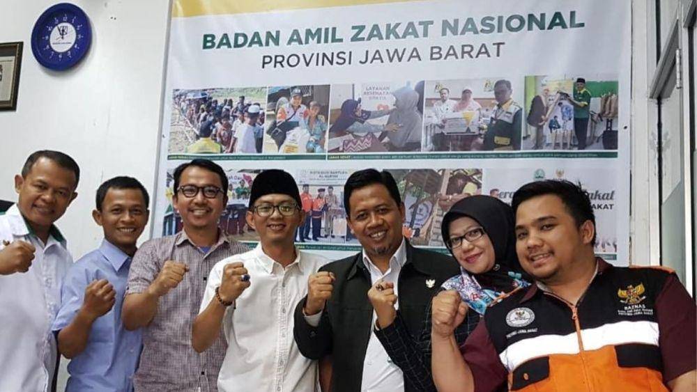 pertemuan tim JQR dan BAZNAZ Jabar dalam rangka menjalin kerjasama. (twitter.com/QrJabar/)