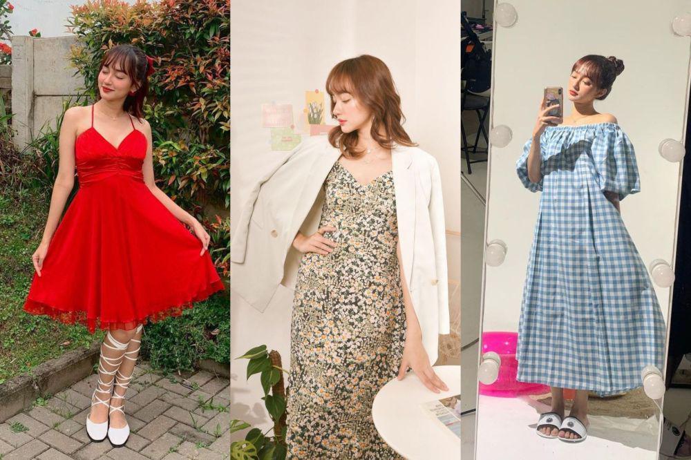 8 Referensi Gaya Feminim ala Indah Kusuma, Chic and Girly!