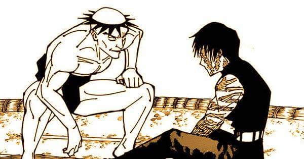 Miyo dan Maki adu sumo di dalam Simple Domain ( Dok. Mangaplus / Jujutsu Kaisen )