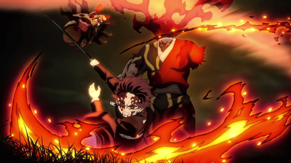 Tanjiro menebas leher Urami (dok. Ufotable/ Kimetsu no Yaiba Swordsmith Village Arc)