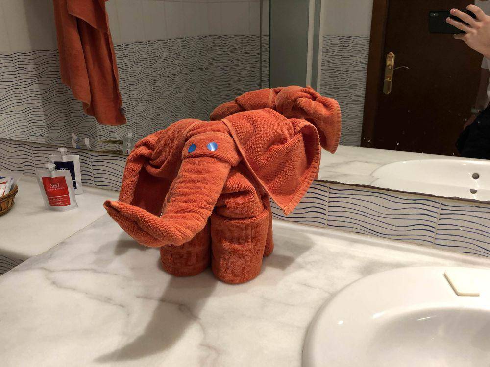 potret bentuk handuk hotel kreatif (reddit.com/user/Mr-T0AST)