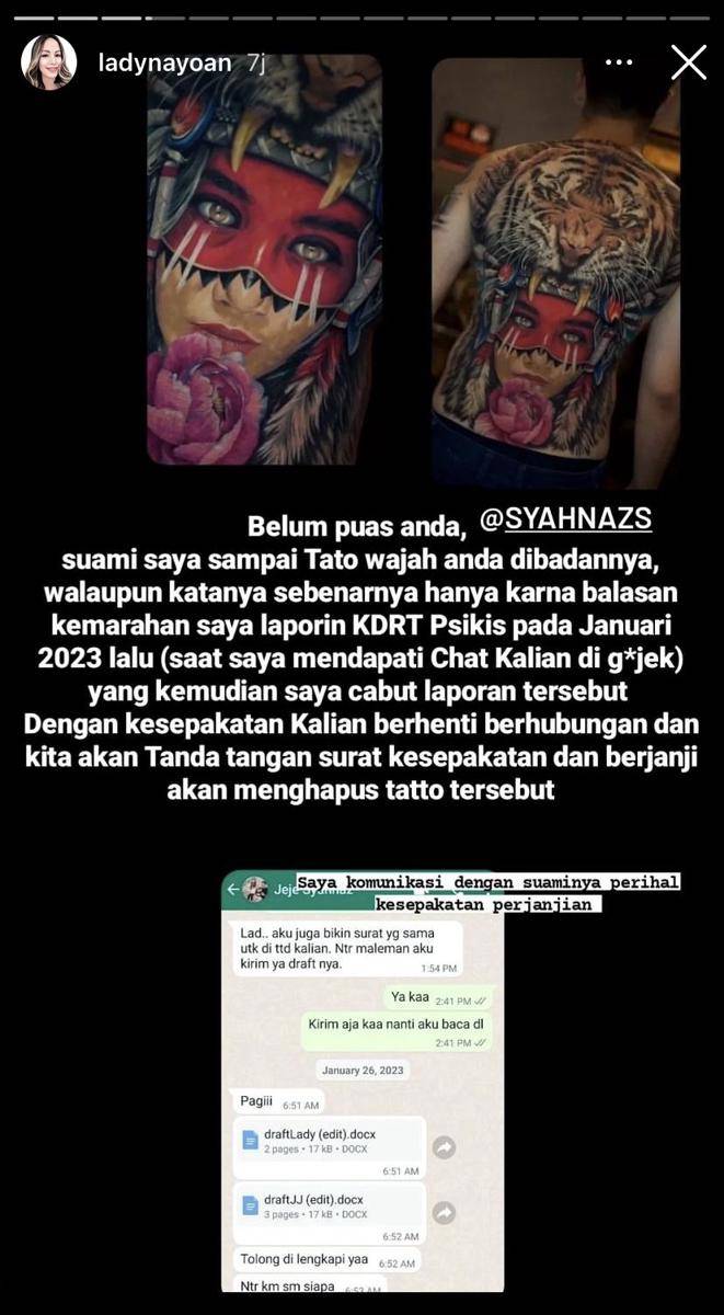 postingan Lady Nayoan (Instagram.com/ladynayoan)