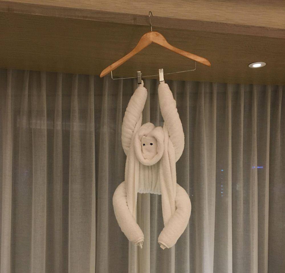 potret bentuk handuk hotel kreatif (reddit.com/user/goatsssarepeopletoo)