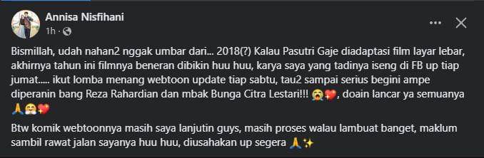 Facebook Annisa Nisfihani