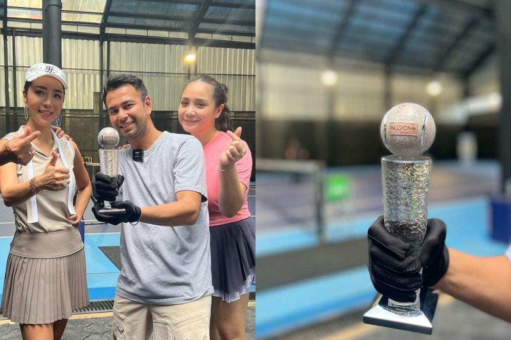 7 Potret Piala Rp2 Miliar Lagi-Lagi Tenis, Bertabur Berlian