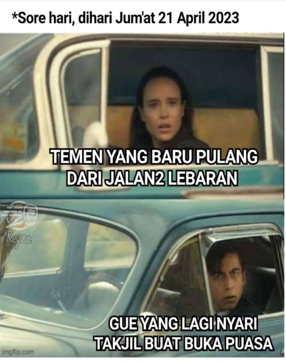 meme berpapasan (instagram.com/pos.total)