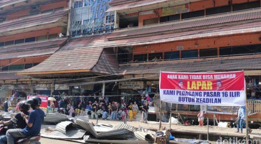 Penertiban Pasar 16 Ilir Palembang (Dok. Kominfo)