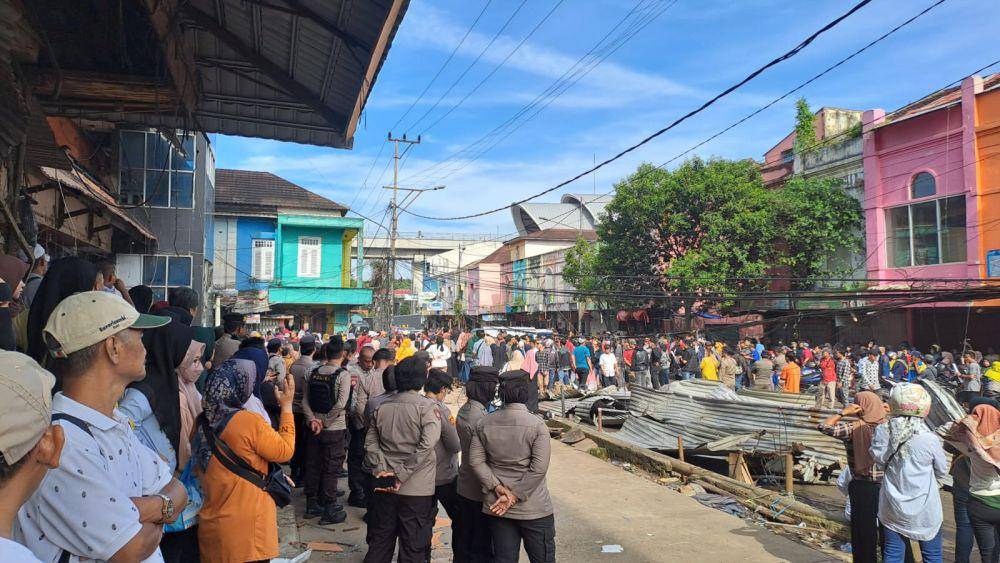 Penertiban Pasar 16 Ilir Palembang (IDN Times/Istimewa)
