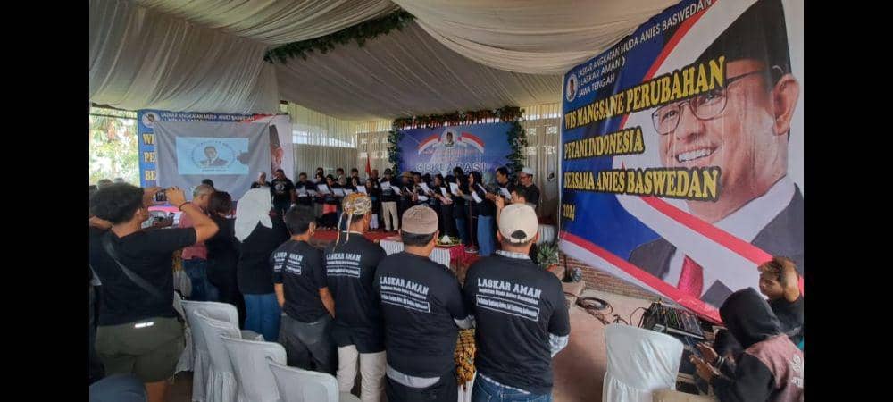 Relawan Aman mengajak ratusan petani di Jawa Tengah mendeklarasikan Anies jadi Capres 2024 (IDN Times/Istimewa)