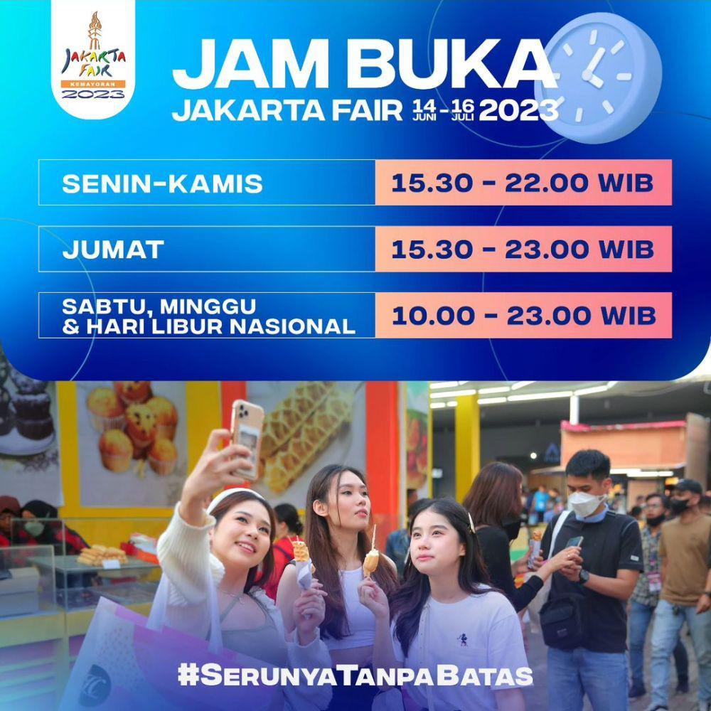 informasi PRJ tahun 2023 (instagram.com/jakartafair)