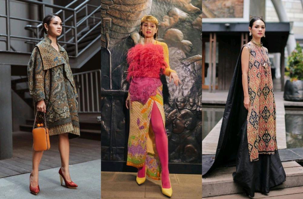10 Referensi Dress Etnik Andien Aisyah, Elegan sampai Nyentrik!