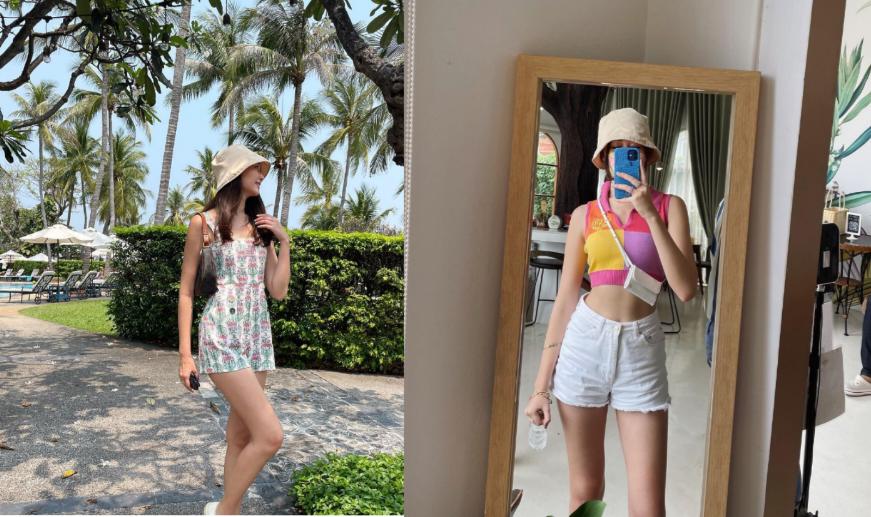 7 Referensi Outfit Hangout di Beach Club ala Neen Suwanamas