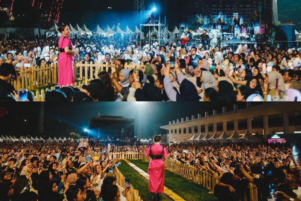 potret Rossa manggung di Bigu Festival (instagram.com/itsrossa910)