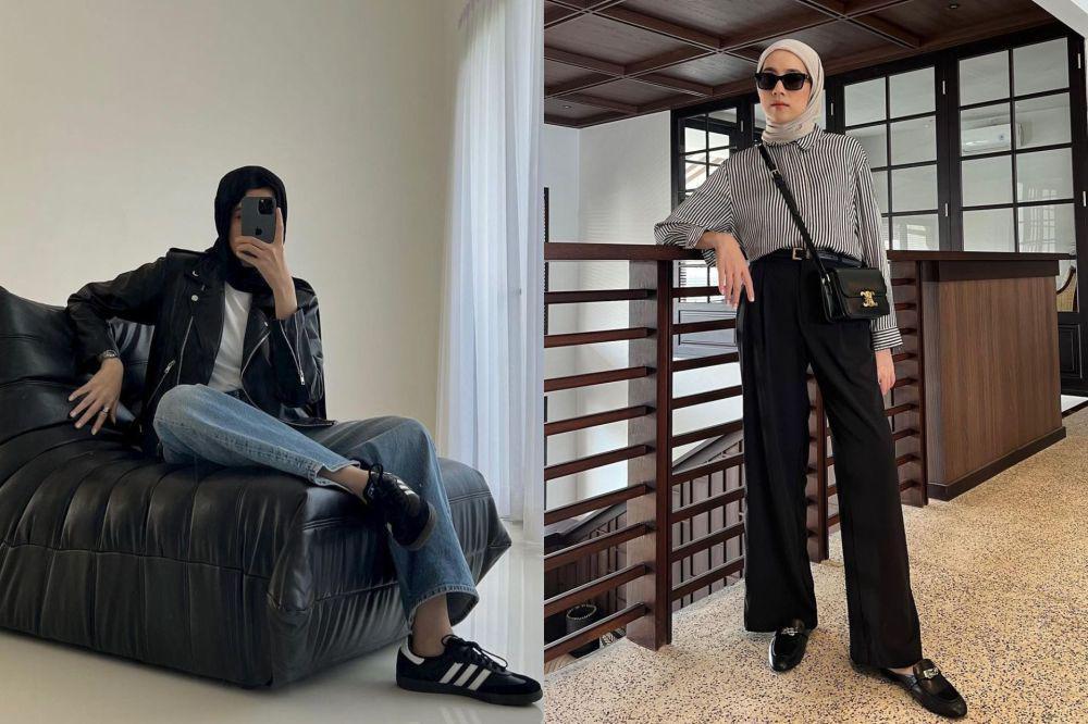 8 Hijab Style Warna Hitam ala Amelia Elle, Cocok buat Kuliah
