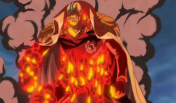 Akainu denga kekuatan Magma-Magma Fruit (dok. Studio Pierrot/One Piece)