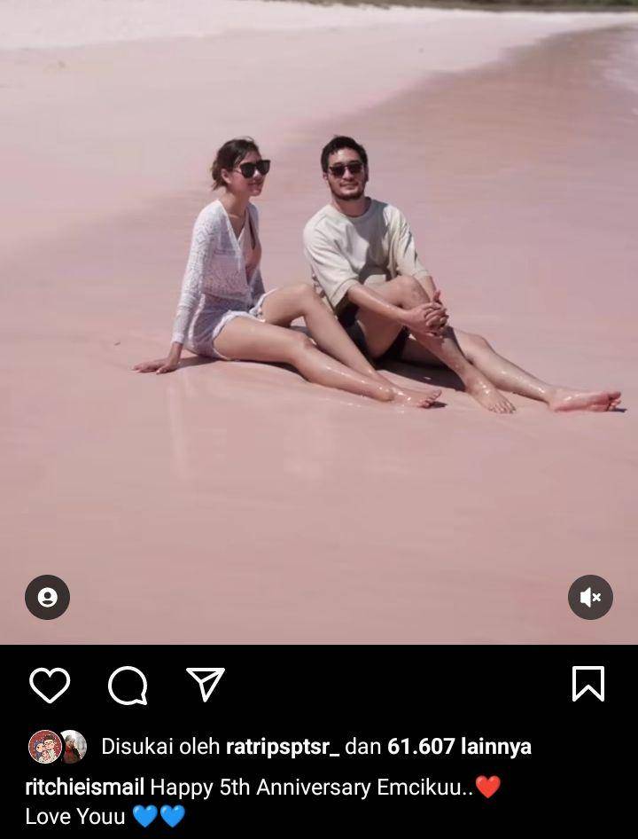 Jeje bucin ke syahnaz (Instagram.com/ritchieismail)