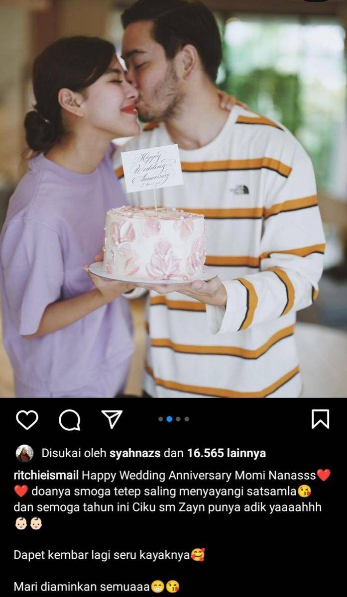 Jeje bucin ke syahnaz (Instagram.com/ritchieismail)