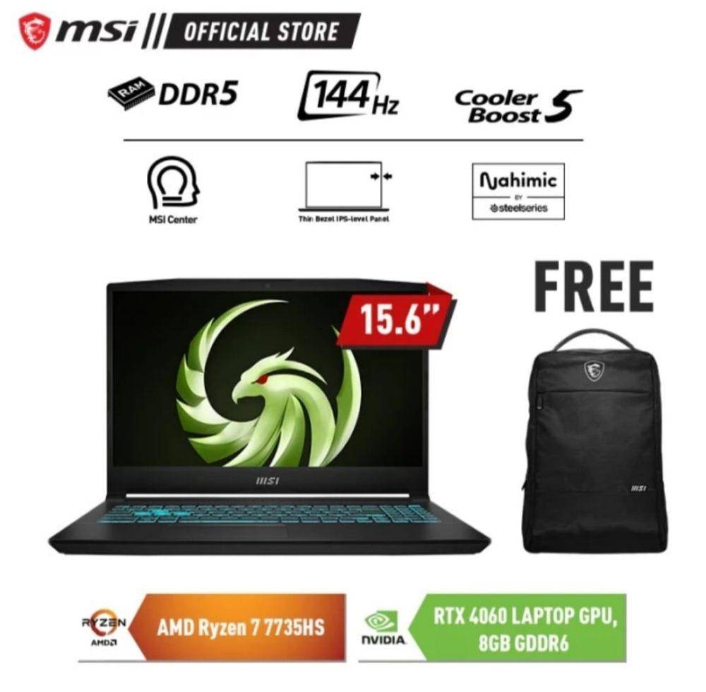 MSI Bravo 15 C7VF (tokopedia.com/MSI Official Store)
