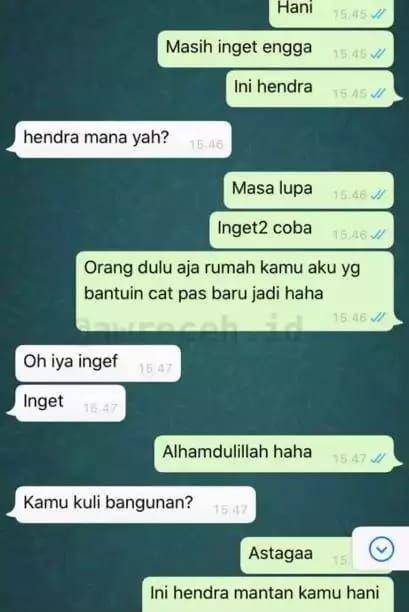 chat kocak isengin mantan (twitter.com/fbreceh)