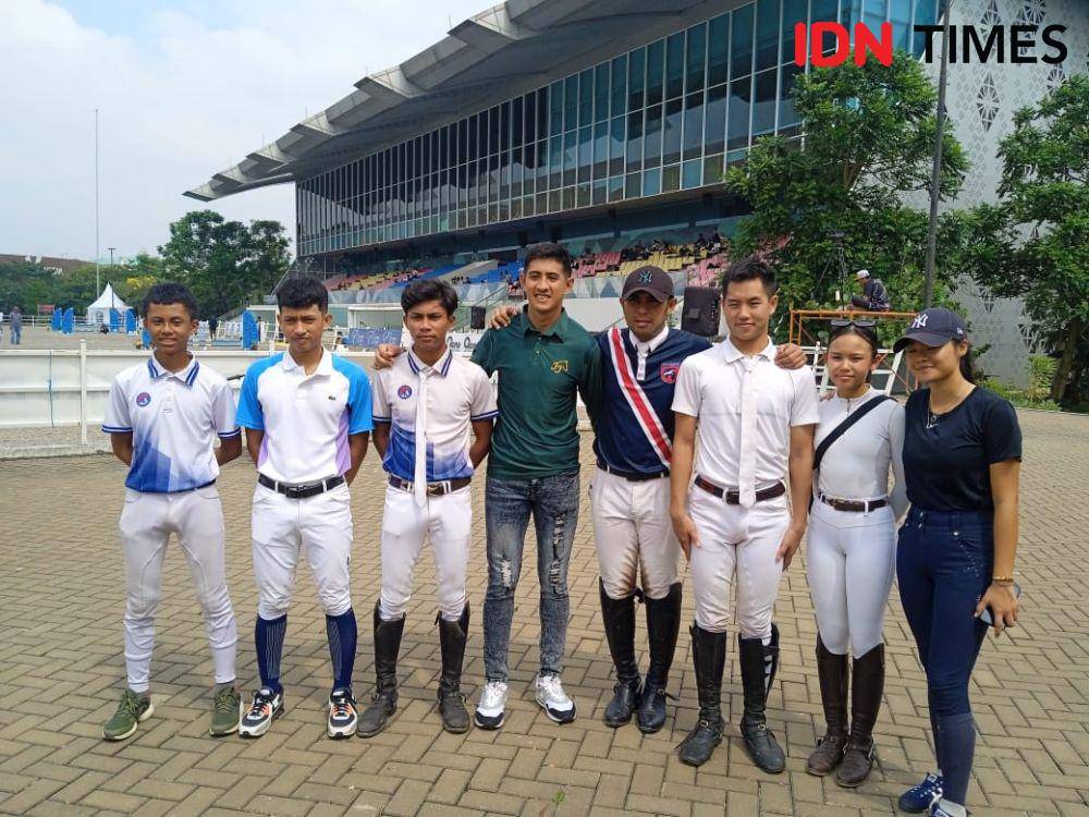 Kontingen Sumsel untuk Kejurnas Equestrian 2023. (IDN Times/Sandy Firdaus)