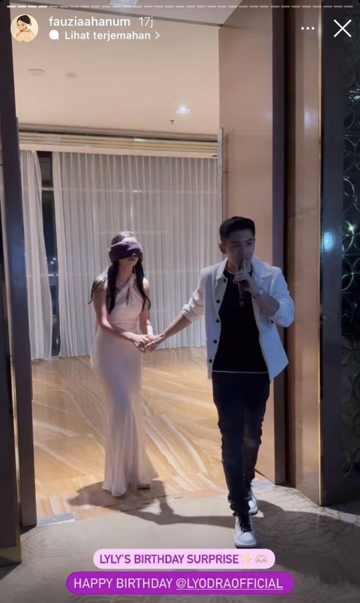 potret kejutan ultah Lyodra (Instagram.com/fauziaahanum)