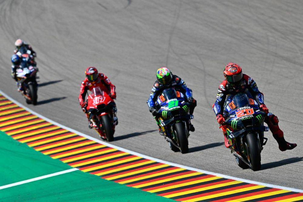 Fabio Quartararo saat menjalani main race GP Jerman 2023. (motogp.com)