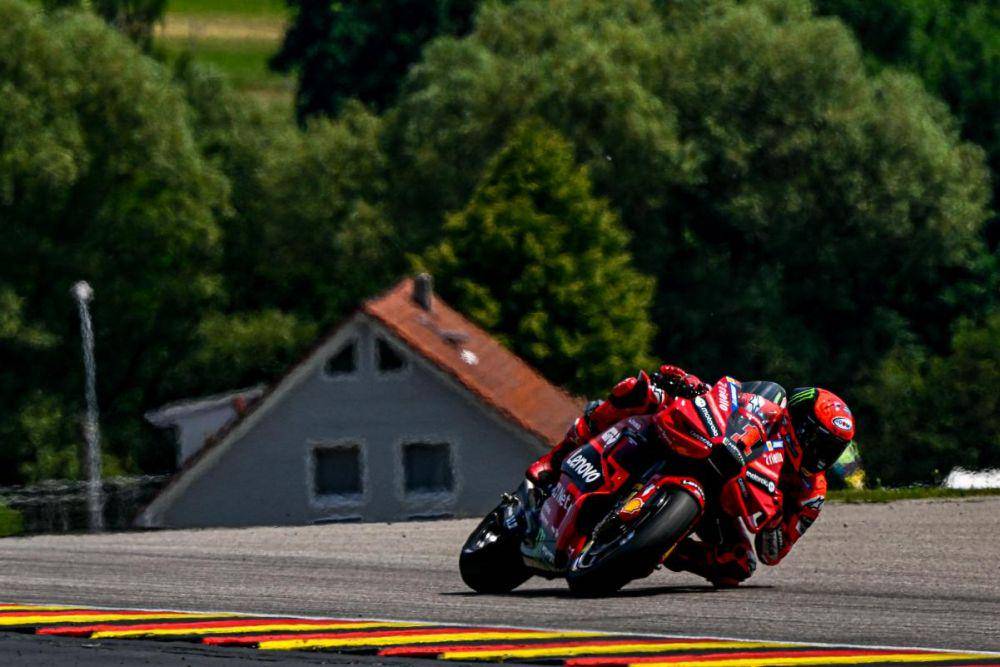 Francesco Bagnaia saat menjalani pekan balap GP Jerman 2023. (motogp.com)