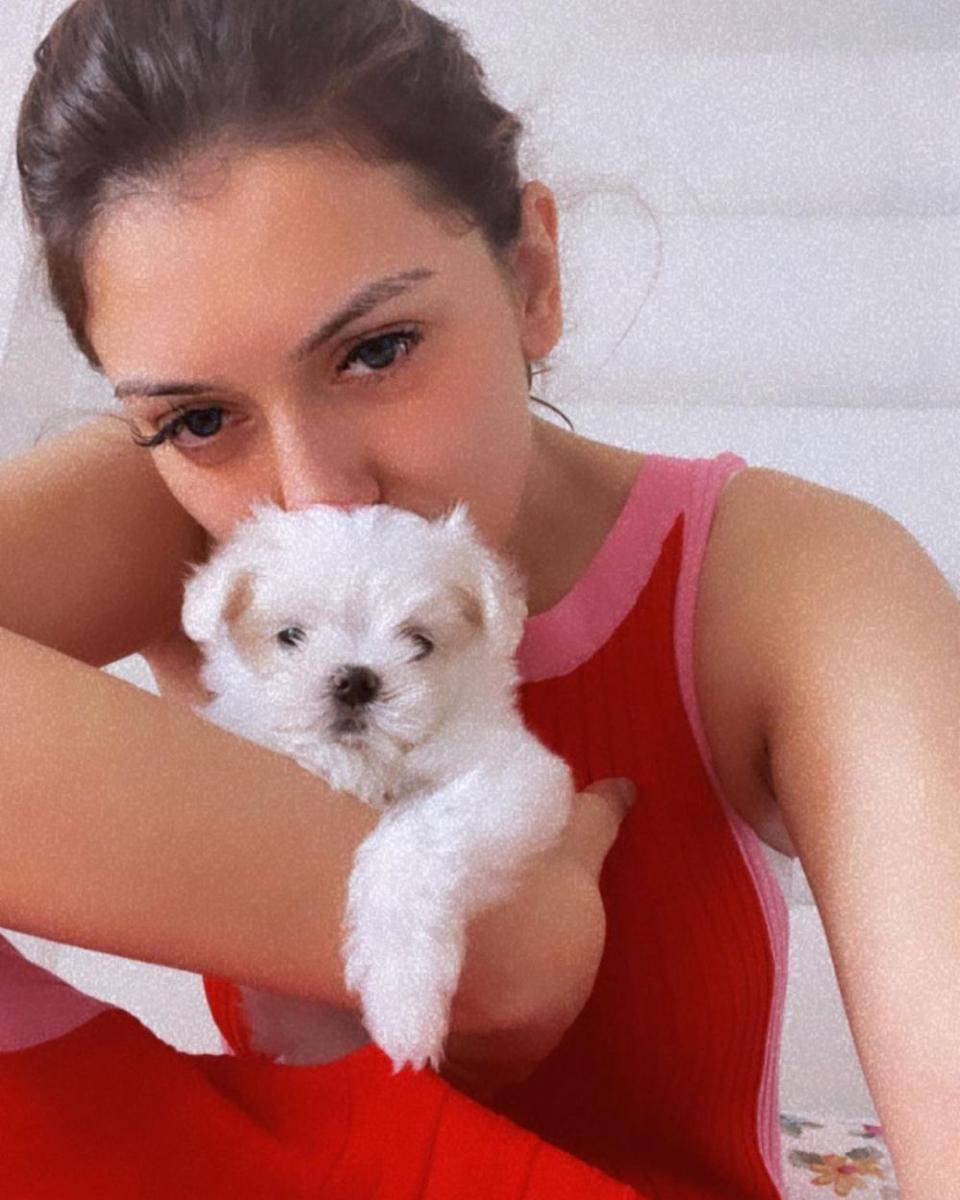 Hansika Motwani dan anjingnya (instagram.com/ihansika)