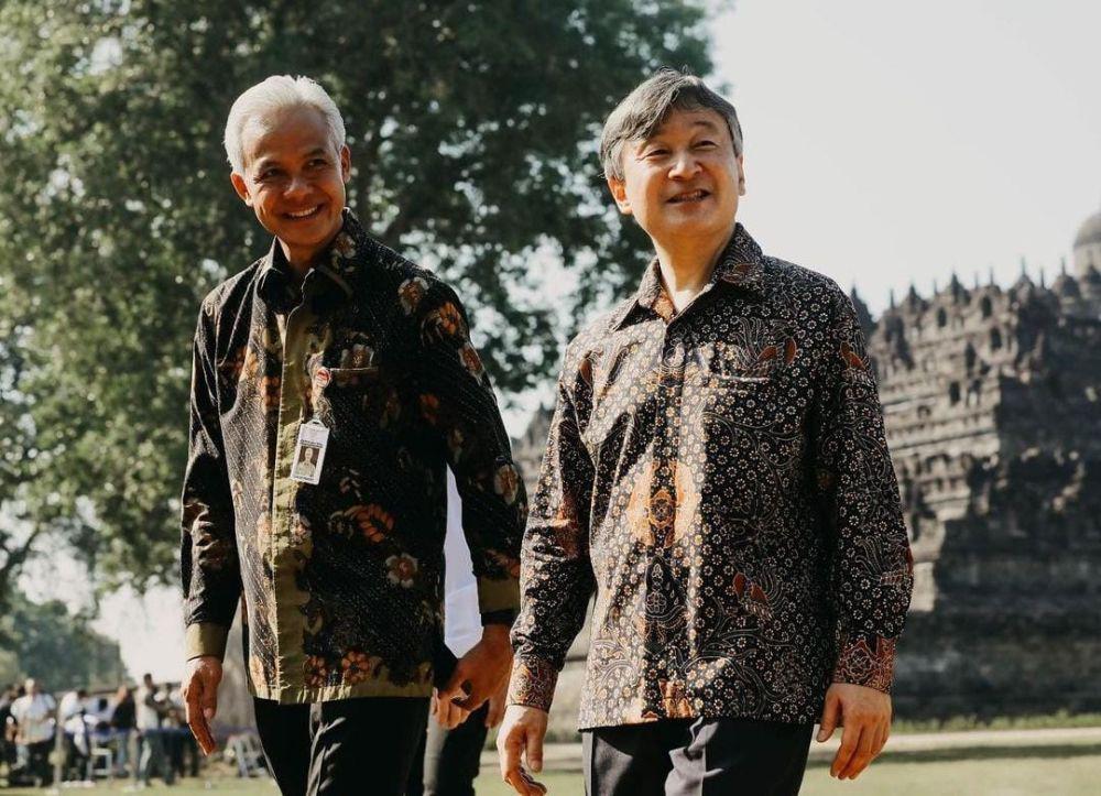 Dampingi Kaisar Jepang di Borobudur, Ganjar Jajaki Peluang Kerja Sama